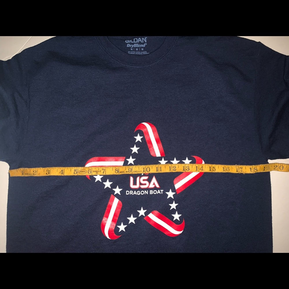 Dragon boat USA graphic T-shirt. Red white and blue. Sz M - Picture 5 of 5